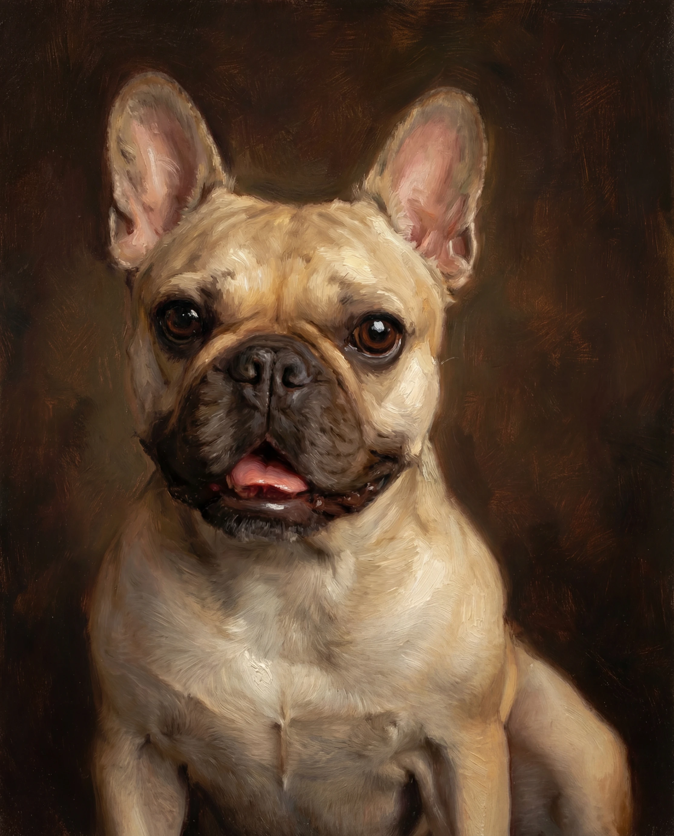 Oil Painting pet portrait example by Loyal Studio
